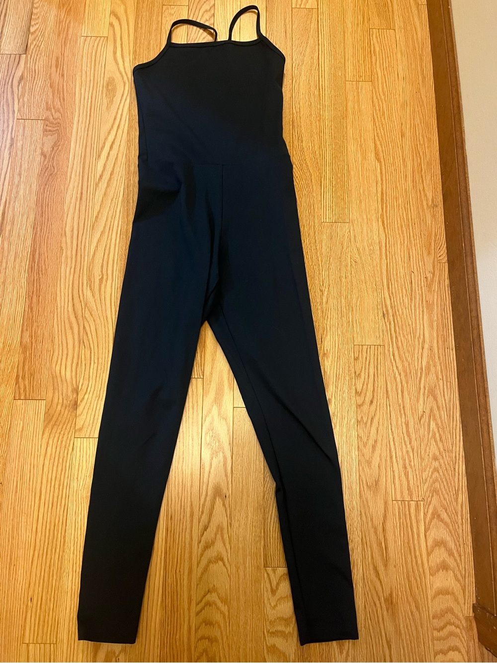 girlfriend collective Blue Strappy Athletic Jumpsuit